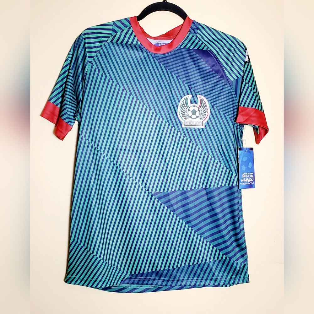 Mexico Soccer XcelSius Active Men's Jersey Athletic Stretch Size Small